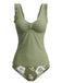 50er Tankini-Set mit Blumen und Rüschen