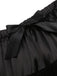 Schwarzer 50er Petticoat mit Rüschen