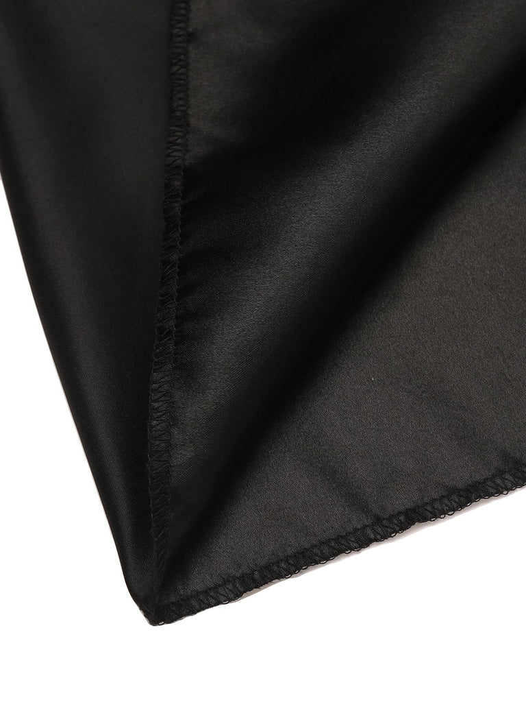 Schwarzer 50er Petticoat mit Rüschen
