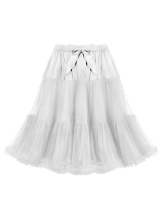 Weißer 50er Petticoat mit Rüschen