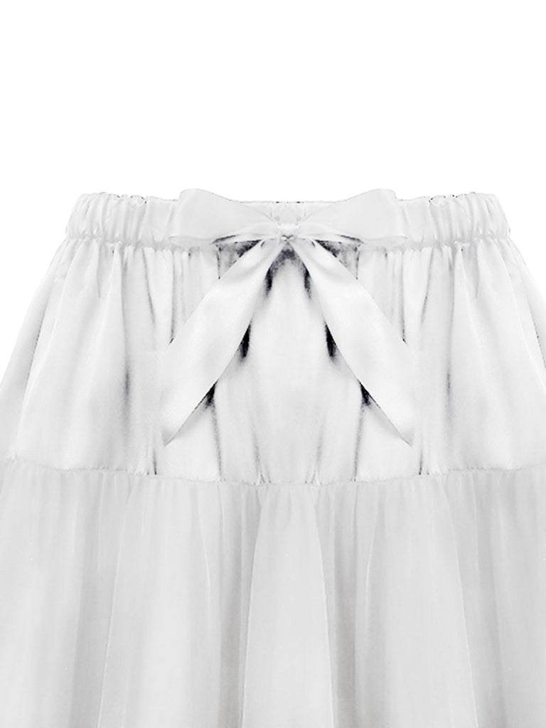 Schwarzer 50er Petticoat mit Rüschen