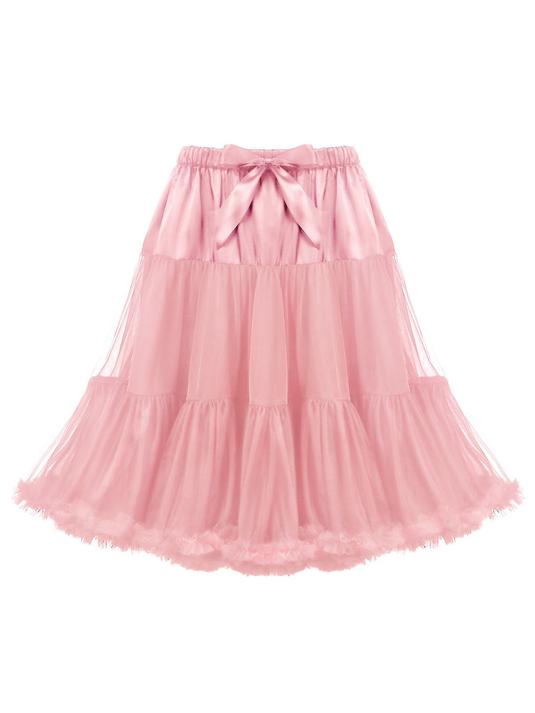 Schwarzer 50er Petticoat mit Rüschen