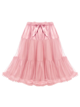 Rosa 50er Petticoat mit Rüschen