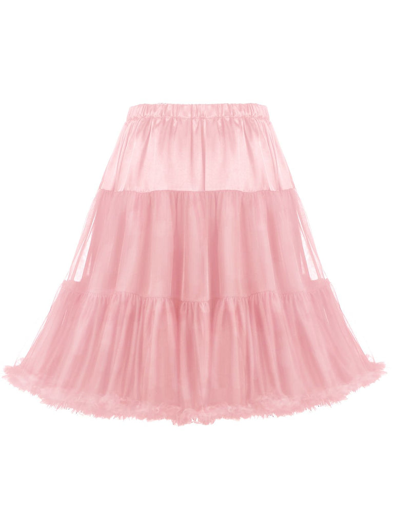 Schwarzer 50er Petticoat mit Rüschen