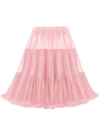 Rosa 50er Petticoat mit Rüschen