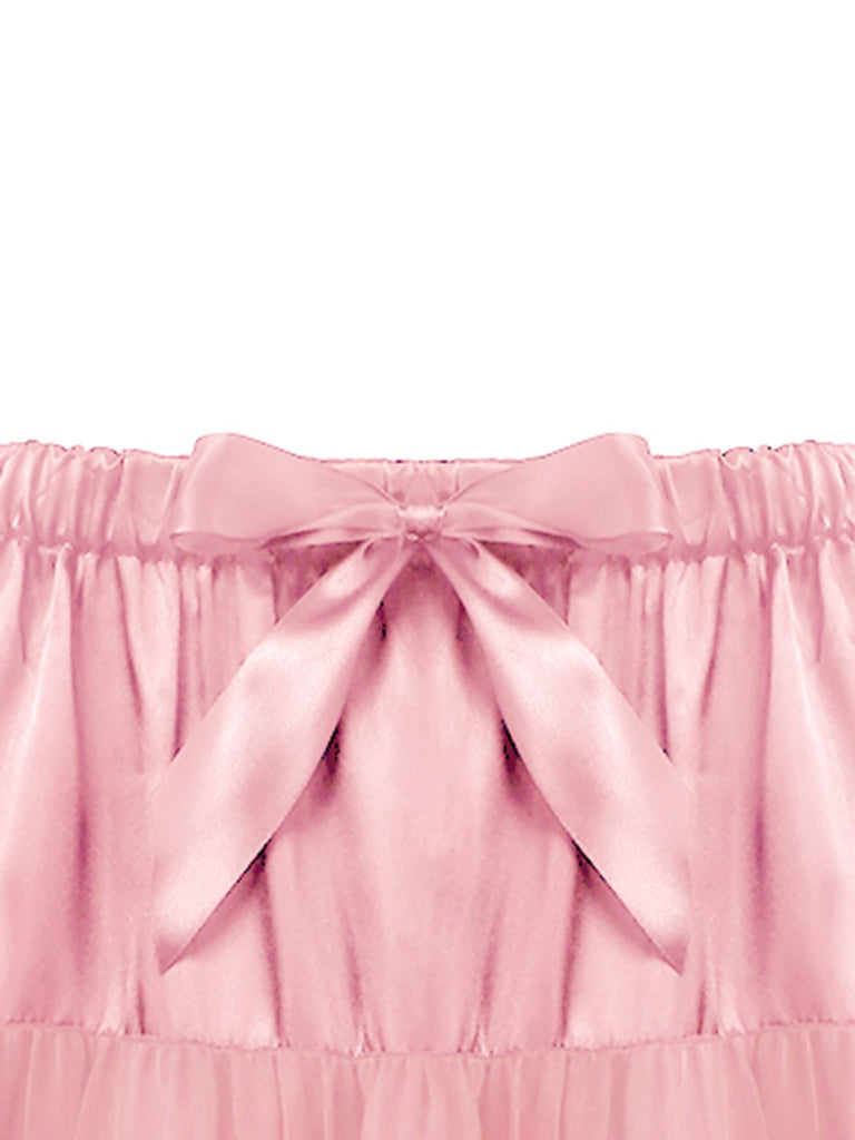 Rosa 50er Petticoat mit Rüschen