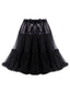 Schwarzer 50er Petticoat mit Rüschen