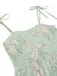 50er Kleid mit Blumen und Stickerei