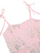 50er Kleid mit Blumen und Stickerei