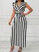 50er Swingkleid mit V-Ausschnitt und Rüschen