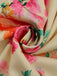 50er Vintage Swingkleid mit Blumen und Schnürung