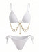 Goldes 60er Bikini-Set mit Triangle und gerippt