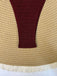 Goldes 60er Bikini-Set mit Triangle und gerippt