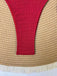 Goldes 60er Bikini-Set mit Triangle und gerippt