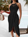 60er Kleid mit Neckholder und Häkelarbeit