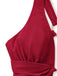 Geraffter Badeanzug mit Kordelzug aus den 1960er Jahren – Vintage-Badeanzug im Pin-up-Stil