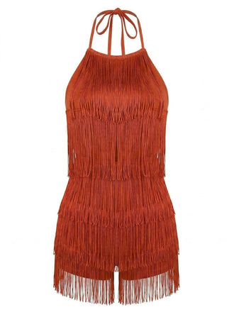 60er Romper mit Neckholder und rückenfrei