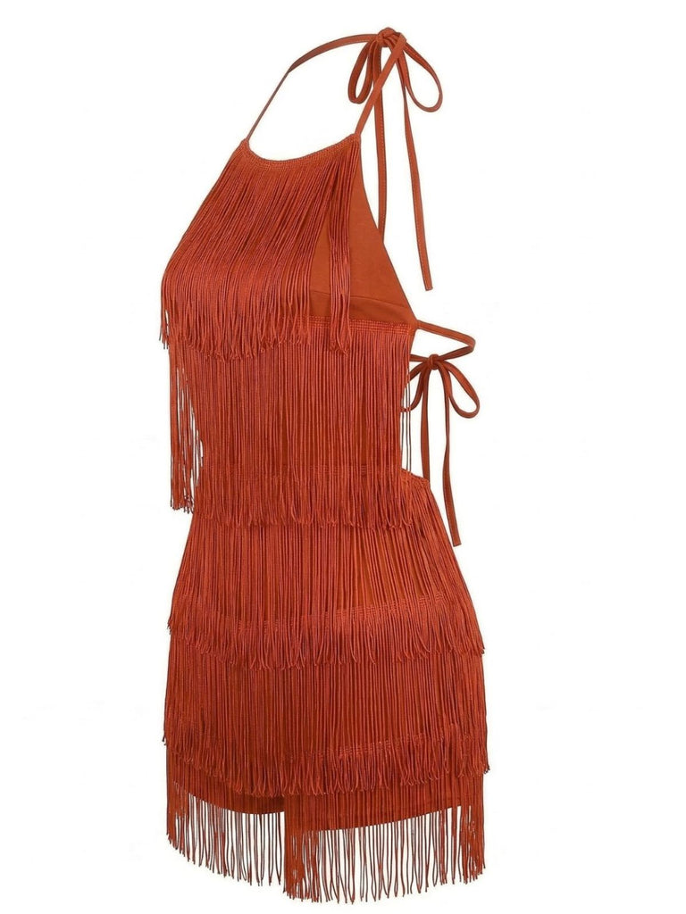 60er Romper mit Neckholder und rückenfrei