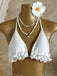 Schwarz 1960er Rüschen Halter Bikini Set & Blumen Spitze Cover-Up