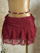 Schwarz 1960er Rüschen Halter Bikini Set & Blumen Spitze Cover-Up