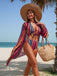 60er Bikini-Set & Shorts & Cover-Up mit Schnürung und Streifen