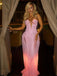 70er Netz-Maxikleid mit Neckholder und Cut-out
