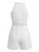 70er Romper mit Neckholder und Blumen