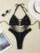 80er Bikini-Set & Shorts mit Neckholder und Schnürung