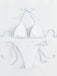 80er Bikini-Set & Shorts mit Neckholder und Triangle
