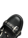 Punk Kreuzschnalle Knöchelriemen Chunky High Heels