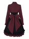 1950er Gothic Viktorianisch Rüschen Bogen Kleid