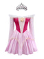 Rosa 1940er Prinzessin Schulterfrei Tüll Party Kleid