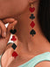 Valentinstag Poker Karten Symbole Kombination Ohrringe