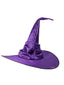Halloween Satin Gerüschtes Hexe Hut