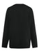 Schwarz 1950er Halloween Skeleton Druck Strick Pullover