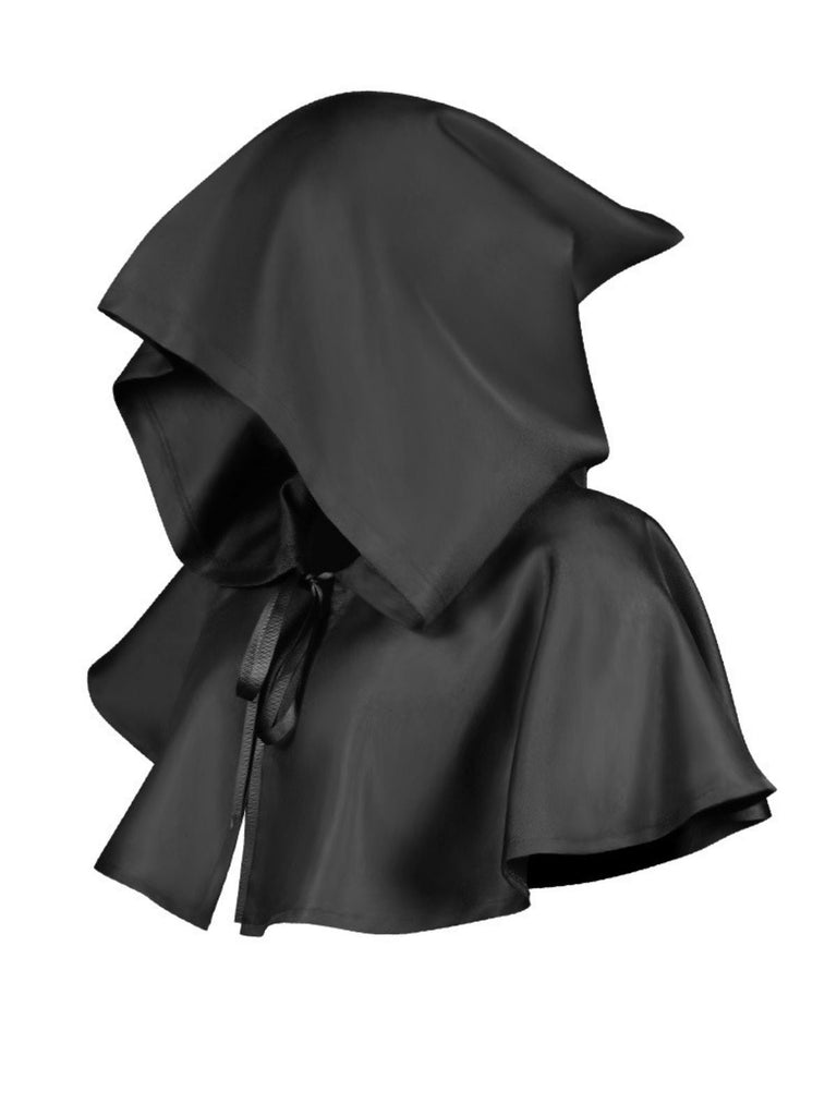 Vintage Solide Halloween Hooded Sensenmann-Umhang