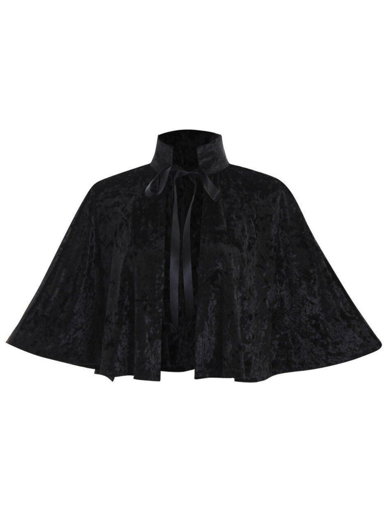 1930er Samt Mittelalterlich Schnürung Halloween Cape