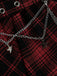 1980er Asymmetrisch Plaids Spitze Chain Gothic Rock