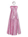 1970er Boho Halter Ethnisch Drucken Kleid