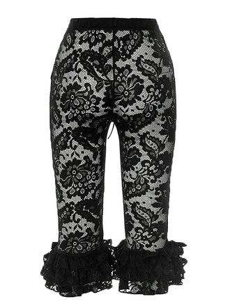 1950er Retro Spitze Rüschen Kurze Hosen