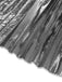 Silber 2PCS Metallic 1980er Plissiertes Cut-Out Badeanzug & Cover-Up