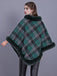 1950er Plaid Samt Rex-Kaninchenfell Schal