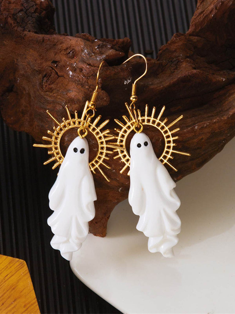 Halloween Geist Sonnendurchbruch Tropfenohrringe