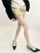 Vintage Spitze Solide Strapsstrumpfhose