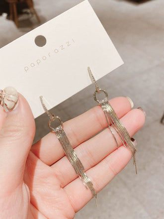 Vintage Gold Perle Quaste Ohrringe