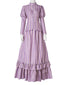 Lavendel 1930er Corpse Bride Rüschen Streifen Kostümset