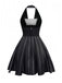 Schwarz 1960er Nightmare Before Christmas Jack Streifen Kleid