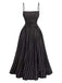 1950er Spitze Gerüschtes Polka Dot Kleid