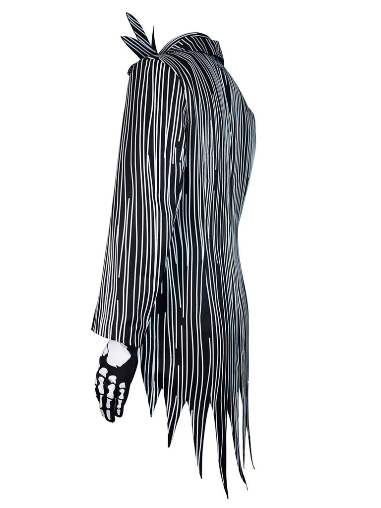 Schwarz 1940er Jack Skellington Kostümanzug