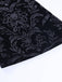 Schwarz 1980er Punk Rebe Drucken Samt Bootcut Hose